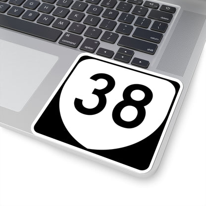 Virginia 38 (Virginia) (Road Sign) STICKER Vinyl Kiss-Cut Decal