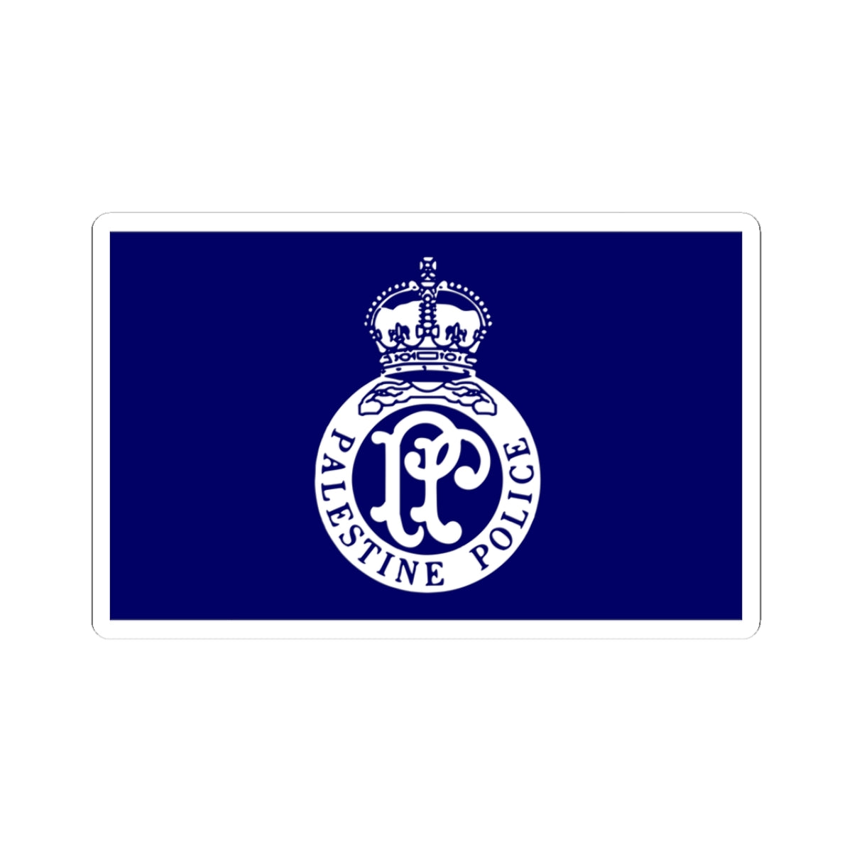 Flag of the British Mandate Police (Israel) STICKER Vinyl Kiss-Cut Decal