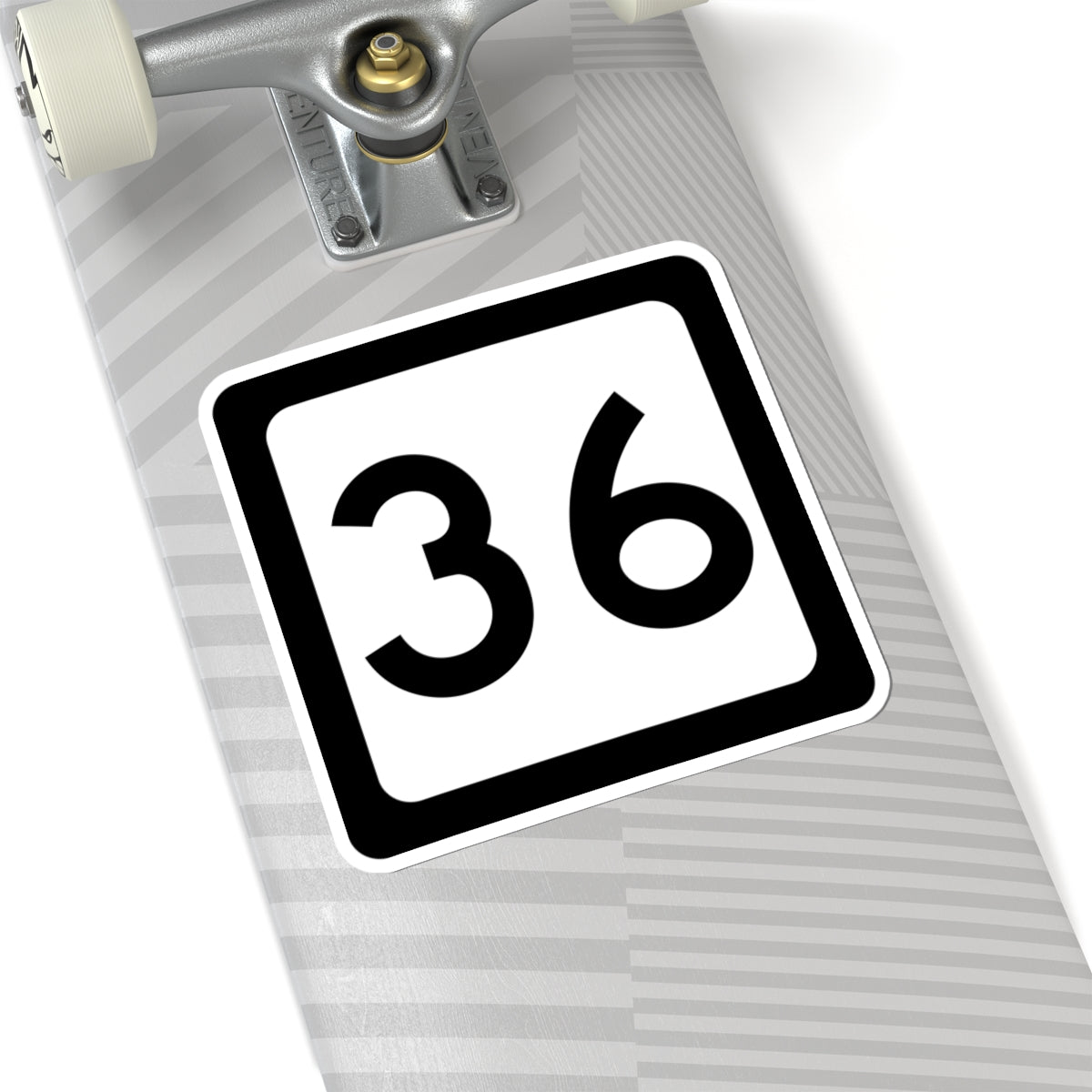 WV-36 (Virginia) (Road Sign) STICKER Vinyl Kiss-Cut Decal