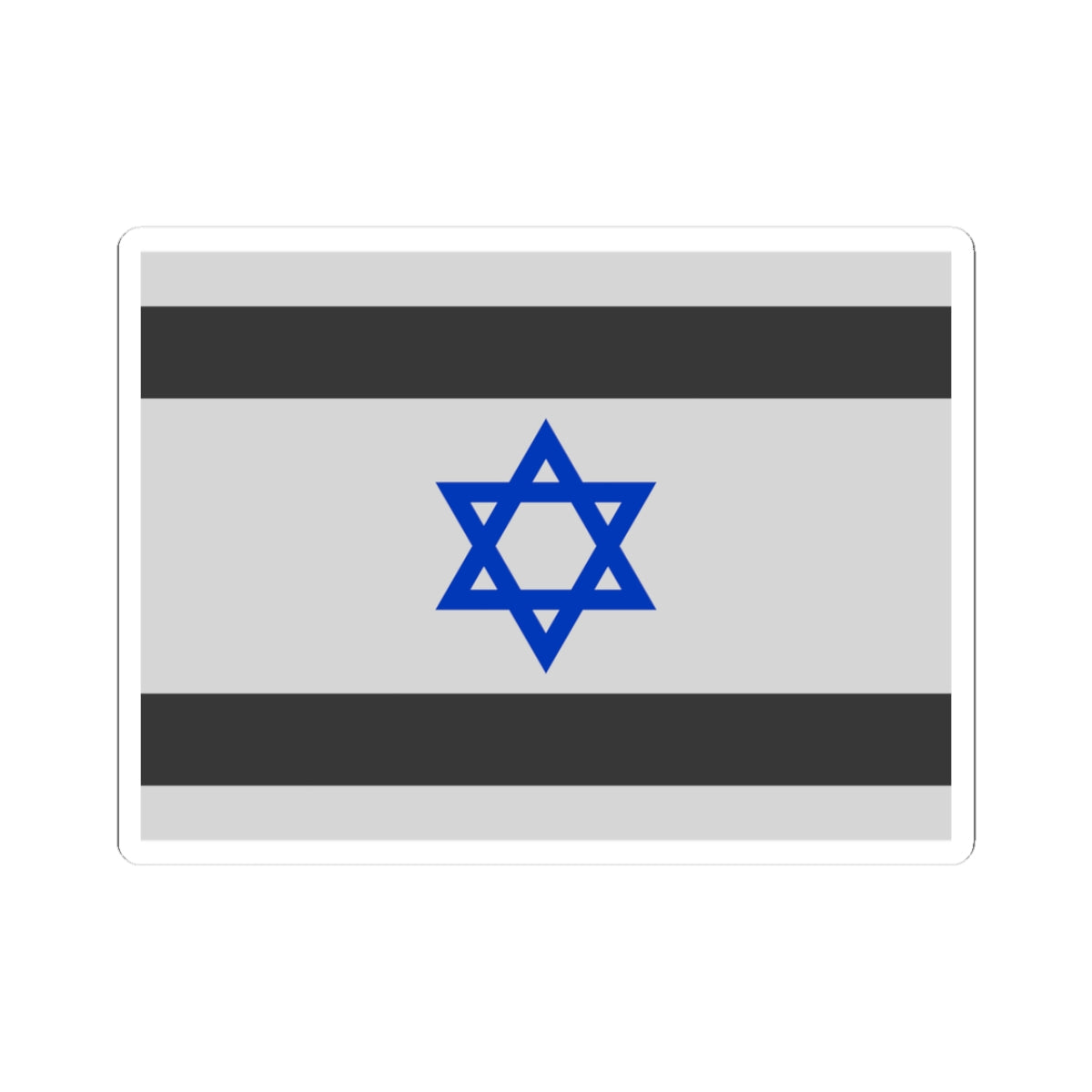 Flag of Israel - Star of David (Israel) STICKER Vinyl Kiss-Cut Decal