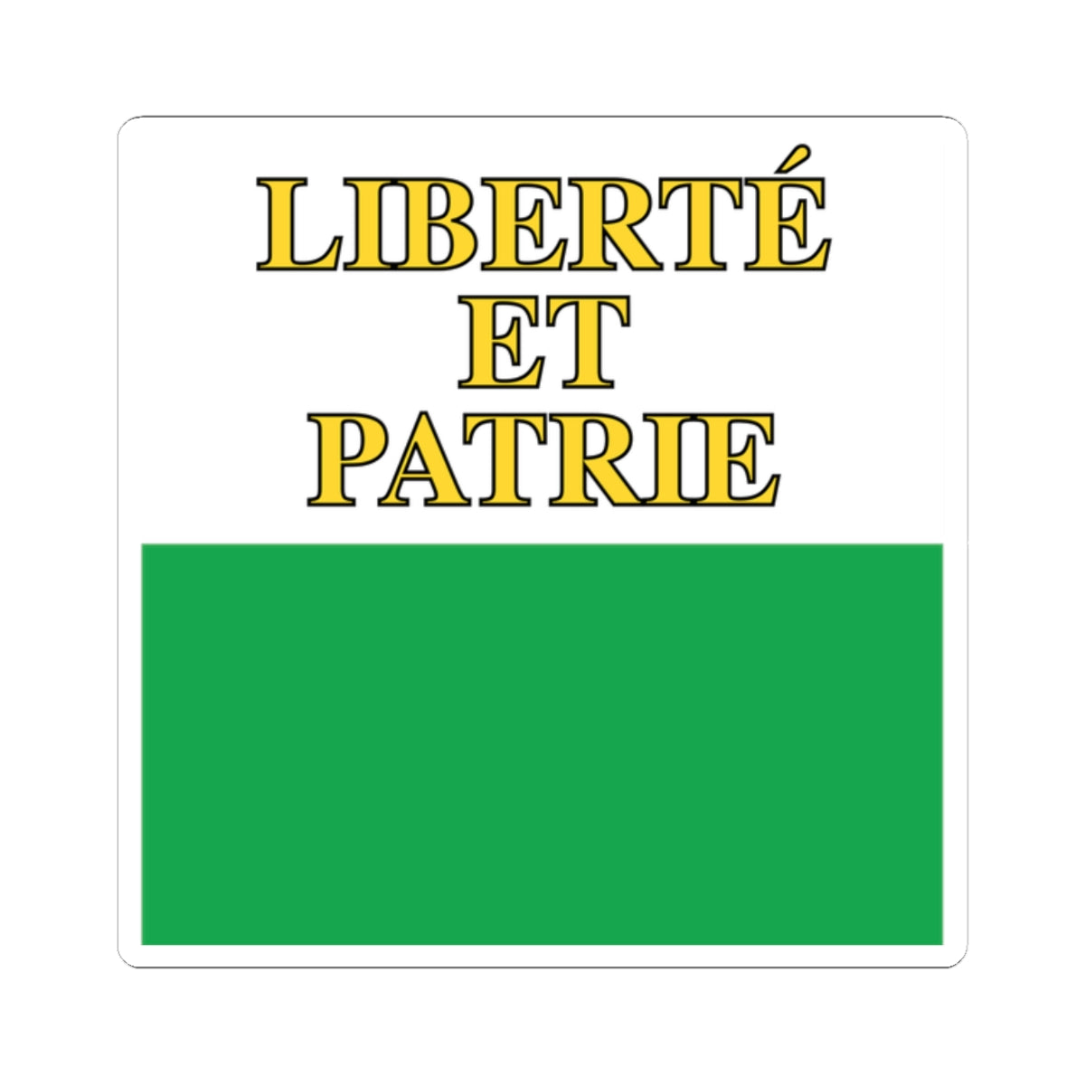 Flag of Canton of Vaud (Switzerland) STICKER Vinyl Kiss-Cut Decal