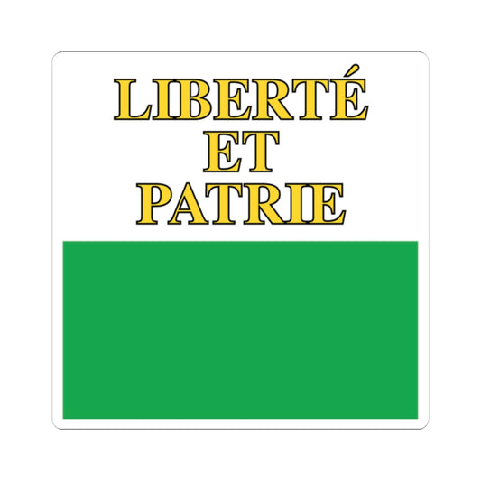 Flag of Canton of Vaud (Switzerland) STICKER Vinyl Kiss-Cut Decal