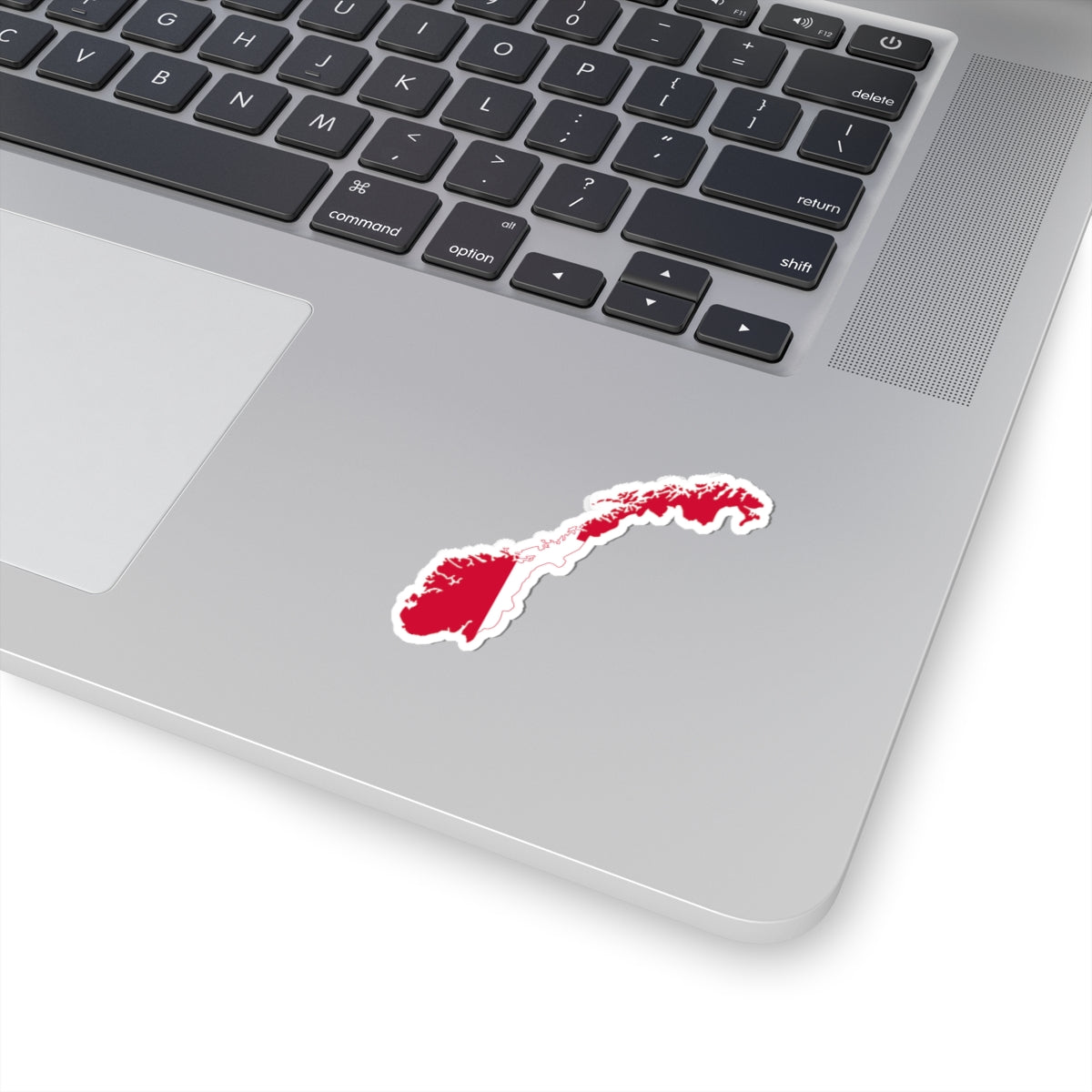Flag-map of Norway 1814-1821 (Norway) STICKER Vinyl Kiss-Cut Decal