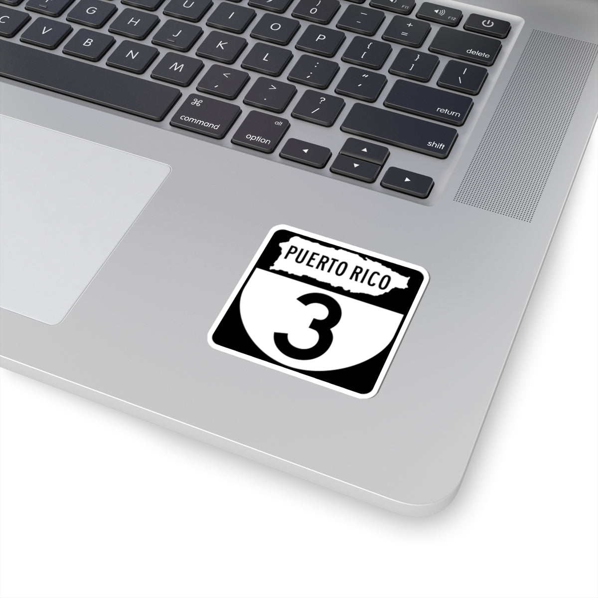 PR old 3 (Puerto Rico) (Road Sign) STICKER Vinyl Kiss-Cut Decal