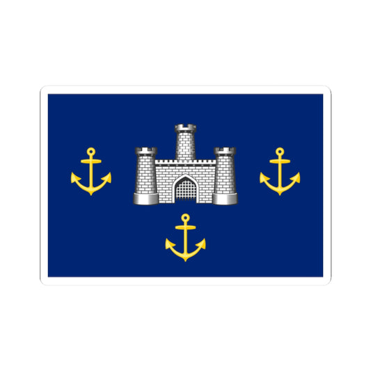 Isle of Wight Council Flag (England) STICKER Vinyl Kiss-Cut Decal