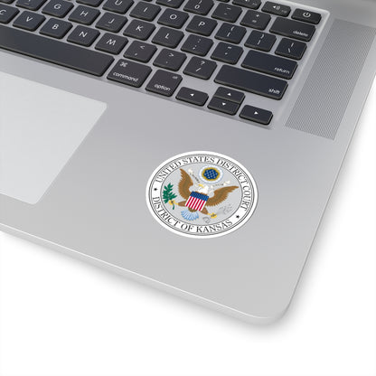 Seal of the United States District Court for the the District of Kansas - STICKER Vinyl Kiss-Cut Decal