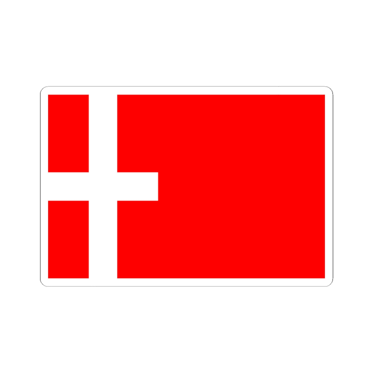 Drapeau de Montmelian (France) STICKER Vinyl Kiss-Cut Decal