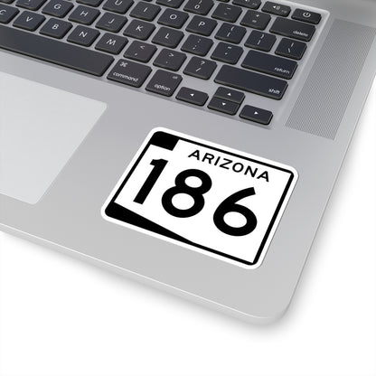 Arizona 186 (Arizona) (Road Sign) STICKER Vinyl Kiss-Cut Decal