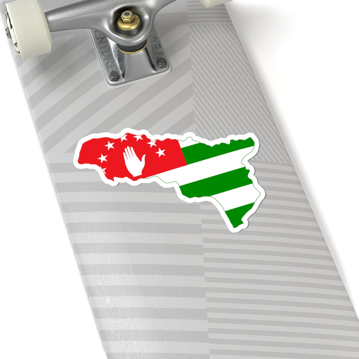 Flag-map of the Republic of Abkhazia STICKER Vinyl Kiss-Cut Decal