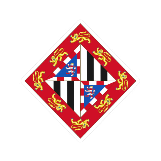 Arms of Princess Victoria Eugenie of Battenberg Before 1906 (United Kingdom) (Coat of Arms) STICKER Vinyl Kiss-Cut Decal