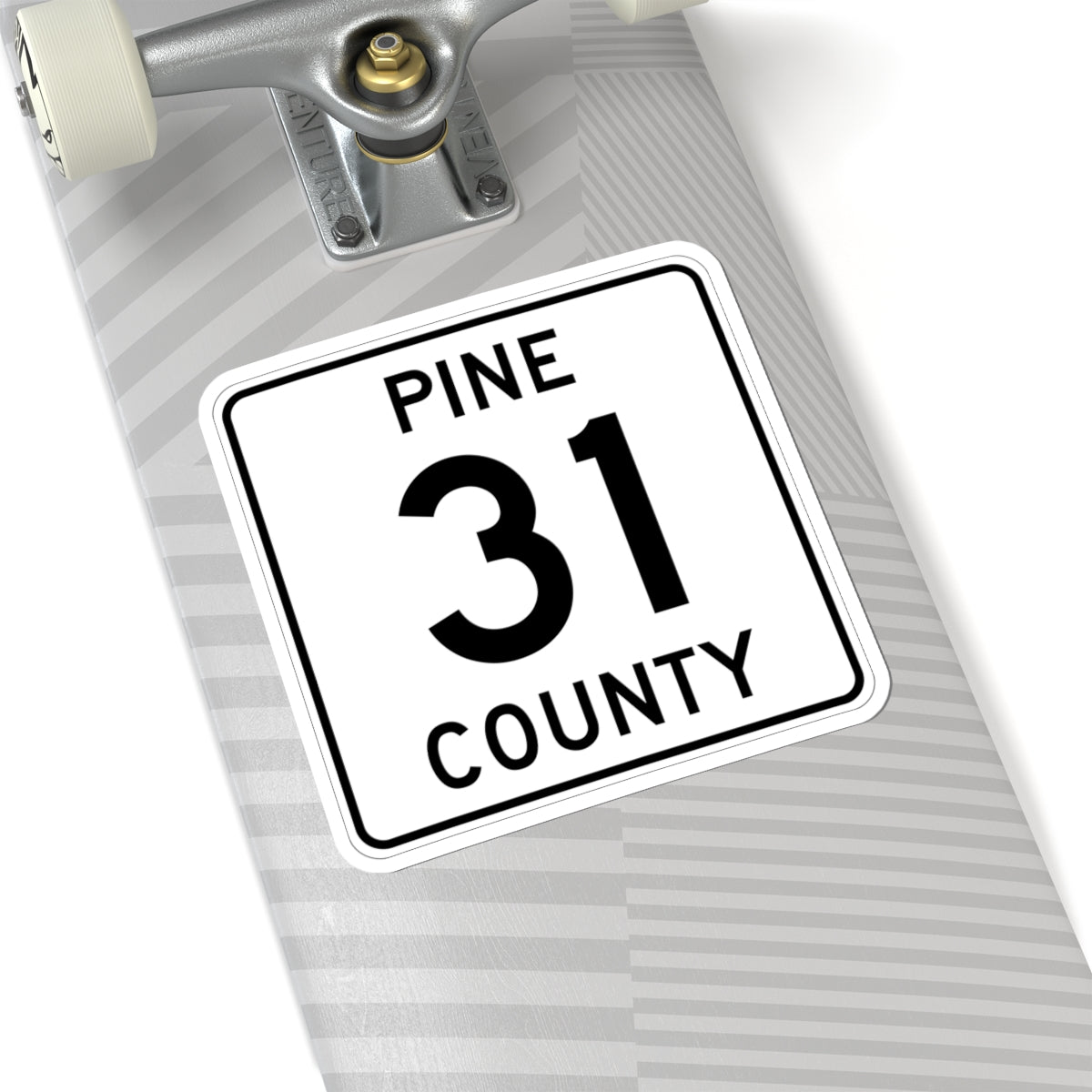 Pine County Route 31 MN (Minnesota) (Road Sign) STICKER Vinyl Kiss-Cut Decal