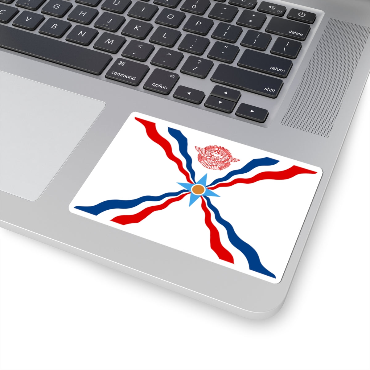 Flag of the Assyrians (Iraq) STICKER Vinyl Kiss-Cut Decal
