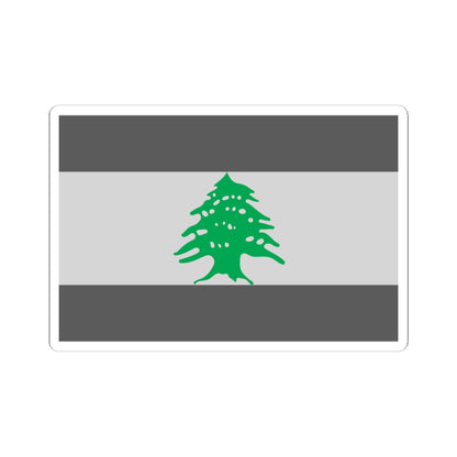 Flag of Lebanon - Cedar Tree (Lebanon) STICKER Vinyl Kiss-Cut Decal