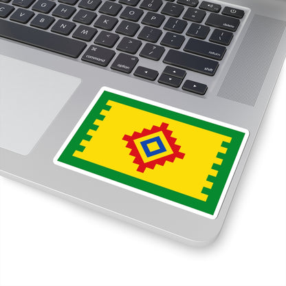 Flag of Obukhovo Moscow oblast (Russia) STICKER Vinyl Kiss-Cut Decal