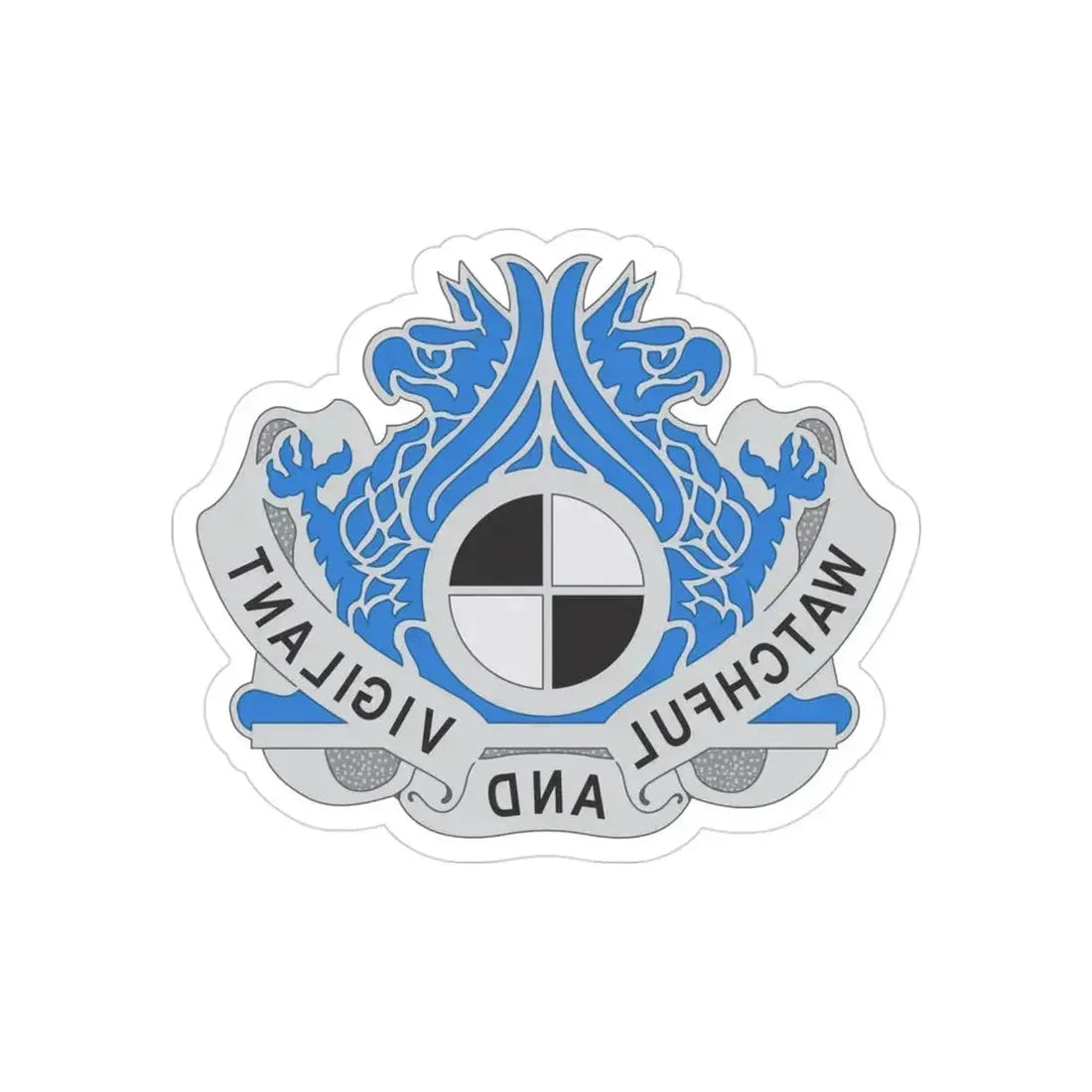 259 Military Intelligence Group (U.S. Army) REVERSE PRINT Transparent Die-Cut STICKER 3 Inch Die-Cut Transparent - The Sticker Space