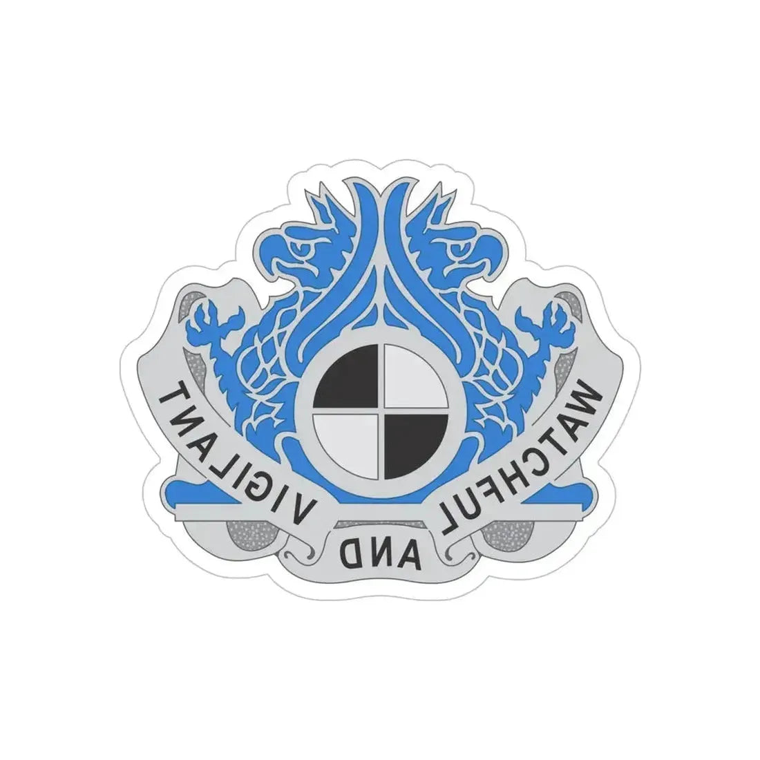 259 Military Intelligence Group (U.S. Army) REVERSE PRINT Transparent Die-Cut STICKER 5 Inch Die-Cut Transparent - The Sticker Space
