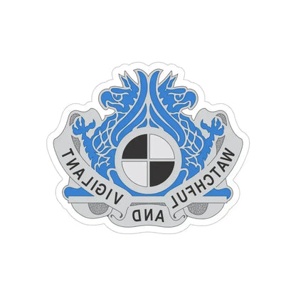 259 Military Intelligence Group (U.S. Army) REVERSE PRINT Transparent Die-Cut STICKER 5 Inch Die-Cut Transparent - The Sticker Space
