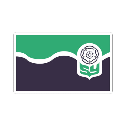Unofficial County Flag of South Yorkshire (England) STICKER Vinyl Kiss-Cut Decal