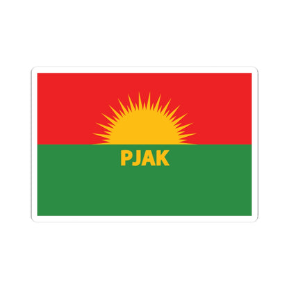 Flag of Partiya Jiyana Azad a Kurdistanê (Iran) STICKER Vinyl Kiss-Cut Decal