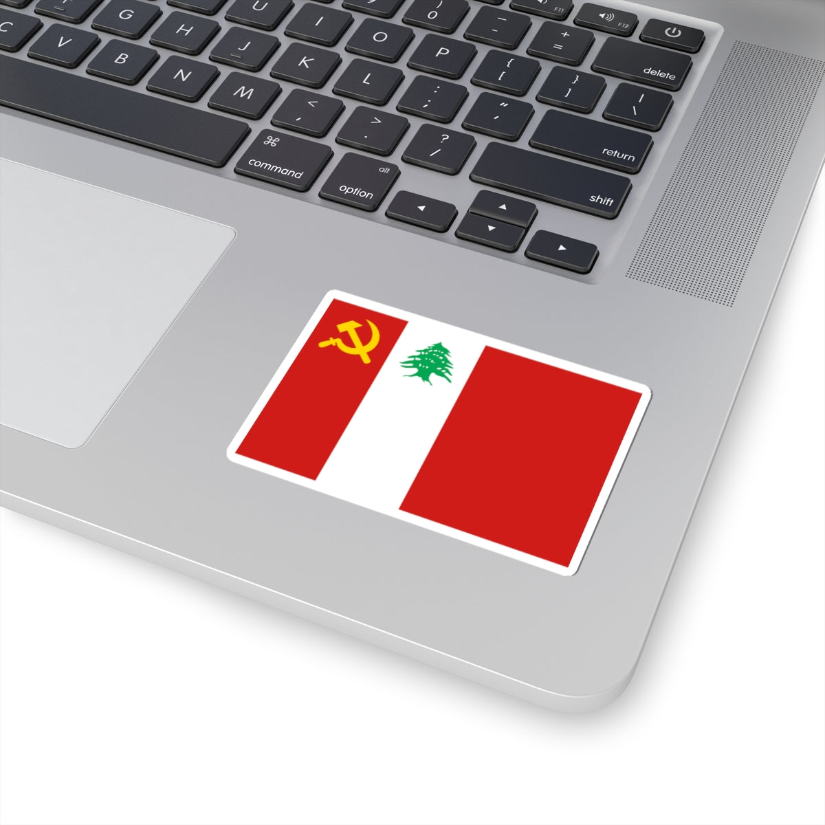 Flag of the Lebanese Communist Party (Lebanon) STICKER Vinyl Kiss-Cut Decal