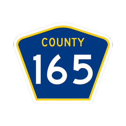 County 165 MN (Minnesota) (Road Sign) STICKER Vinyl Kiss-Cut Decal