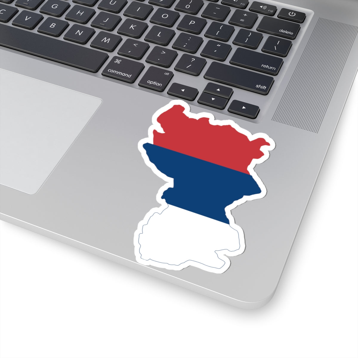 Flag-map of Kingdom of Serbia (Serbia) STICKER Vinyl Kiss-Cut Decal