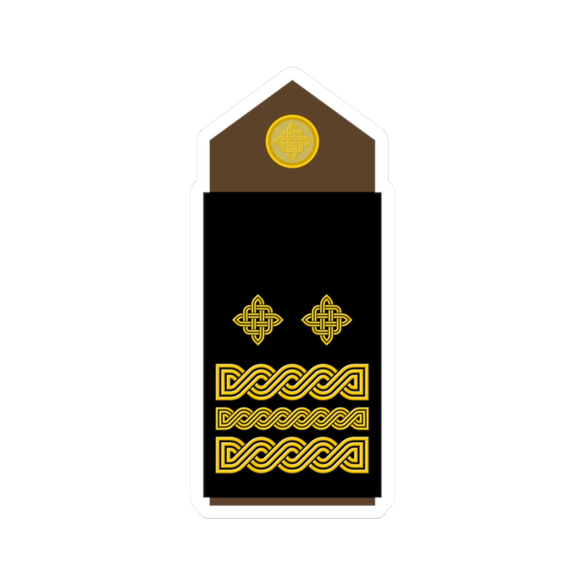 Army HRV OF 07 (Croatia) (Military Rank) STICKER Vinyl Kiss-Cut Decal