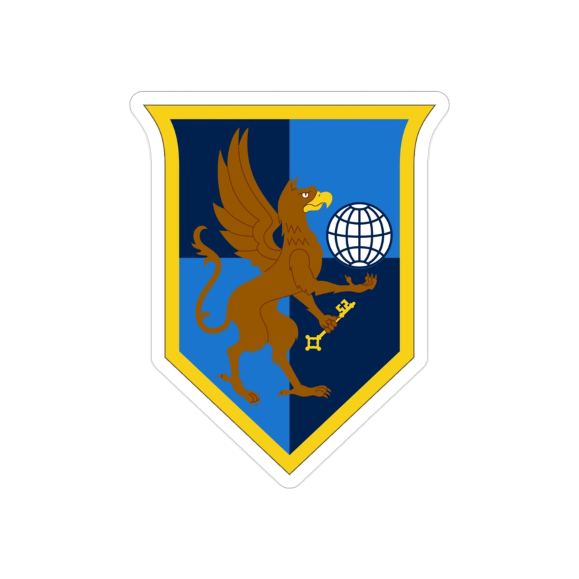 259th Military Intelligence Brigade (U.S. Army) REVERSE PRINT Transparent STICKER-2" × 2"-The Sticker Space