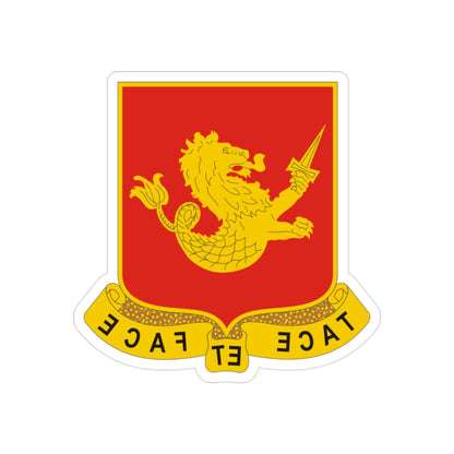 25th Field Artillery Regiment (U.S. Army) REVERSE PRINT Transparent STICKER-2 Inch-The Sticker Space