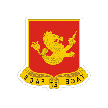 25th Field Artillery Regiment (U.S. Army) REVERSE PRINT Transparent STICKER-5 Inch-The Sticker Space