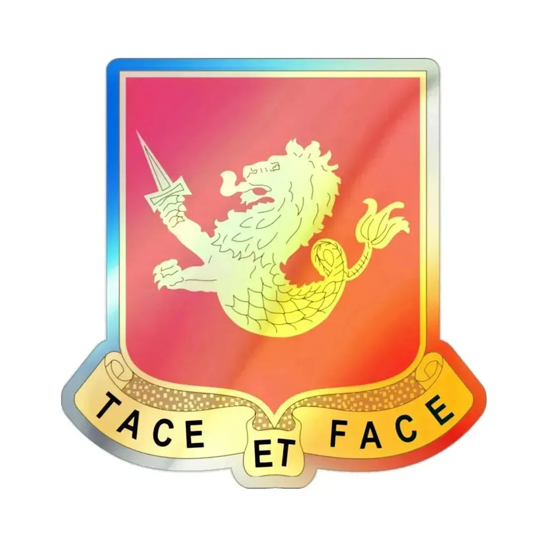 25th Field Artillery Regiment (U.S. Army) Holographic STICKER Die-Cut Vinyl Decal 2 Inch Holographic - The Sticker Space