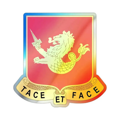 25th Field Artillery Regiment (U.S. Army) Holographic STICKER Die-Cut Vinyl Decal 3 Inch Holographic - The Sticker Space