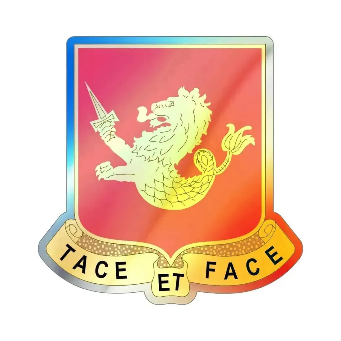 25th Field Artillery Regiment (U.S. Army) Holographic STICKER Die-Cut Vinyl Decal 6 Inch Holographic - The Sticker Space