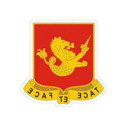 25th Field Artillery Regiment (U.S. Army) REVERSE PRINT Transparent Die-Cut STICKER - The Sticker Space