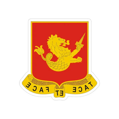 25th Field Artillery Regiment (U.S. Army) REVERSE PRINT Transparent Die-Cut STICKER - The Sticker Space