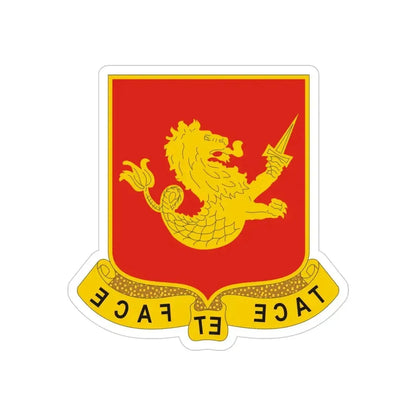 25th Field Artillery Regiment (U.S. Army) REVERSE PRINT Transparent Die-Cut STICKER - The Sticker Space