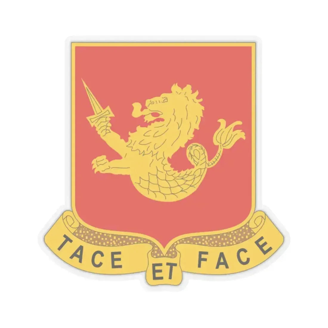 25th Field Artillery Regiment (U.S. Army) STICKER Vinyl Kiss-Cut Decal 2 Inch Transparent - The Sticker Space