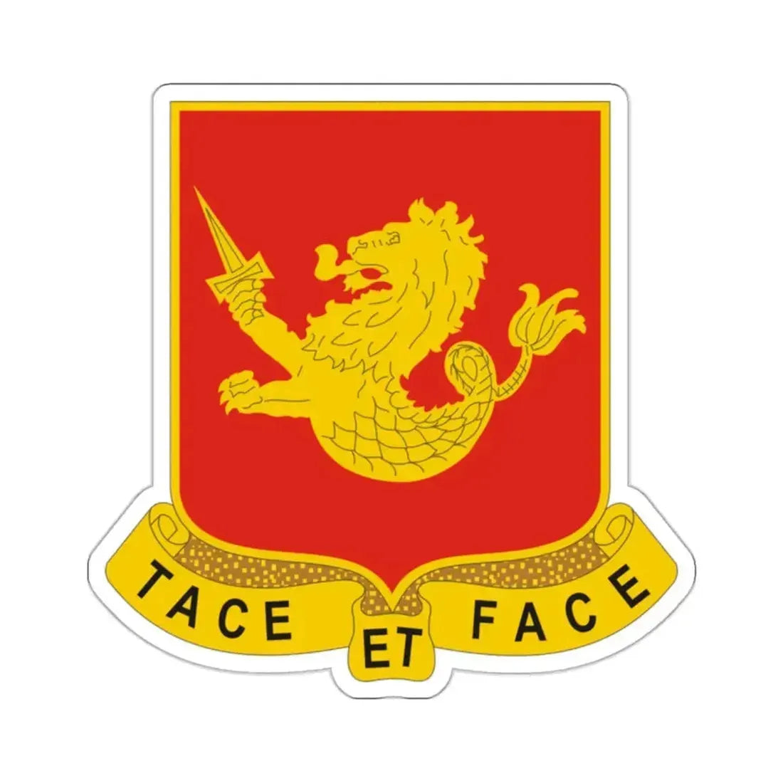 25th Field Artillery Regiment (U.S. Army) STICKER Vinyl Kiss-Cut Decal 2 Inch White - The Sticker Space