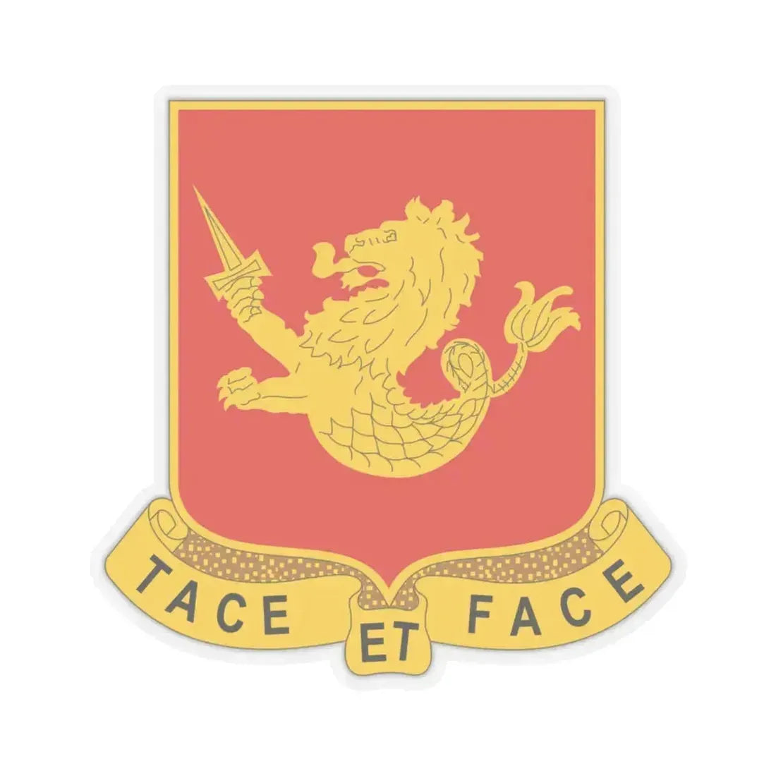 25th Field Artillery Regiment (U.S. Army) STICKER Vinyl Kiss-Cut Decal 4 Inch Transparent - The Sticker Space