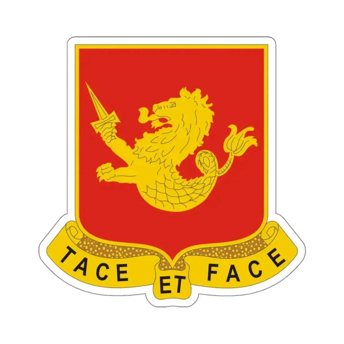 25th Field Artillery Regiment (U.S. Army) STICKER Vinyl Kiss-Cut Decal 4 Inch White - The Sticker Space