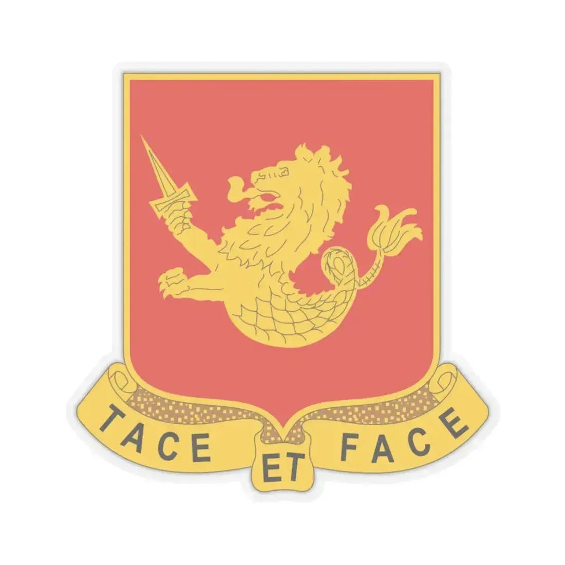 25th Field Artillery Regiment (U.S. Army) STICKER Vinyl Kiss-Cut Decal 6 Inch Transparent - The Sticker Space