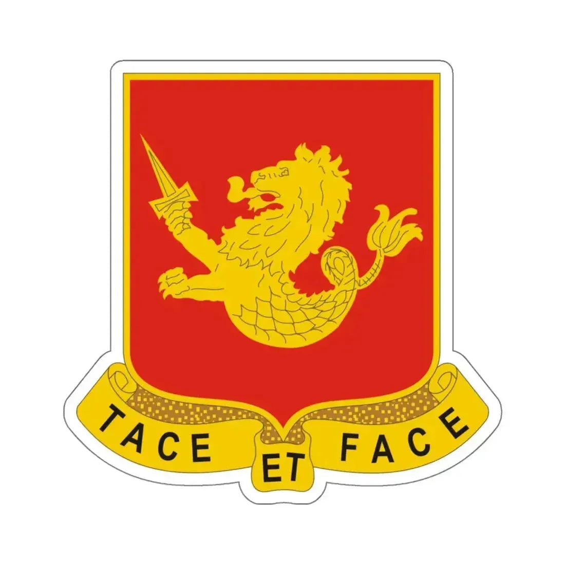 25th Field Artillery Regiment (U.S. Army) STICKER Vinyl Kiss-Cut Decal 6 Inch White - The Sticker Space