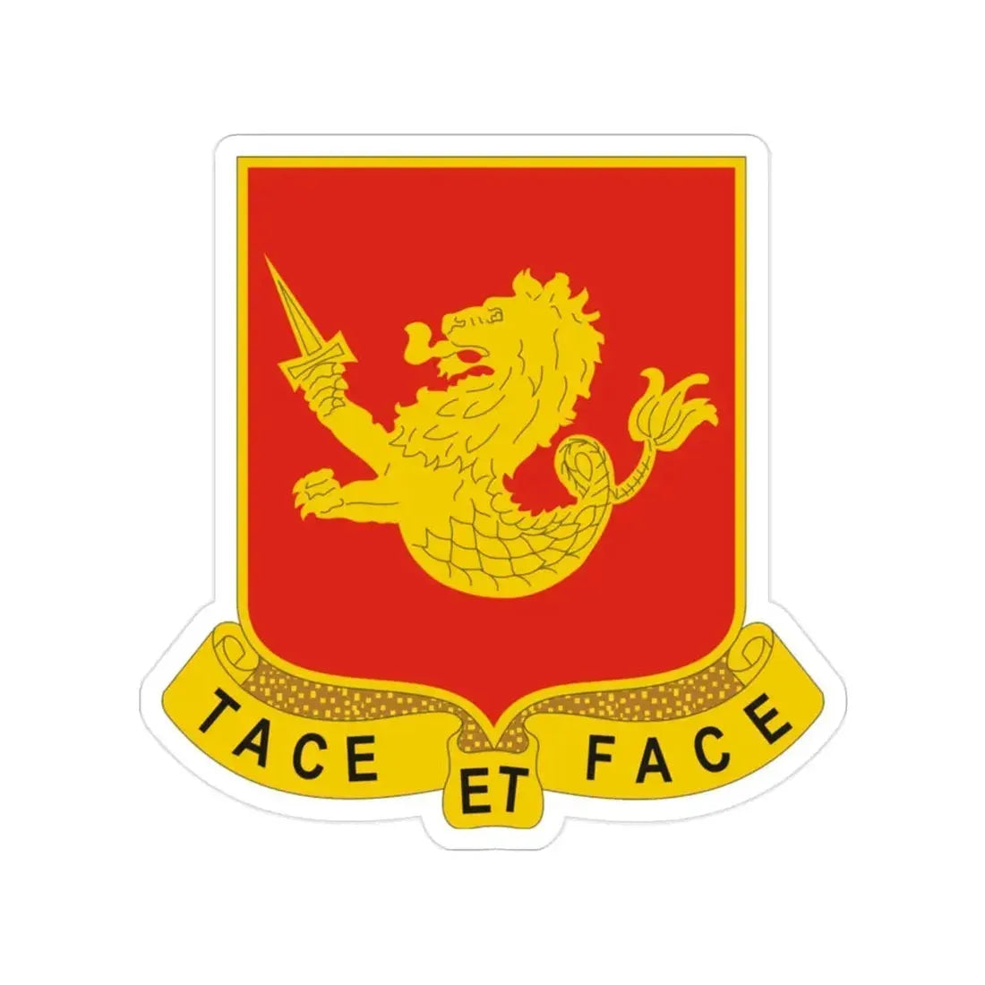 25th Field Artillery Regiment (U.S. Army) Transparent STICKER Die-Cut Vinyl Decal - The Sticker Space