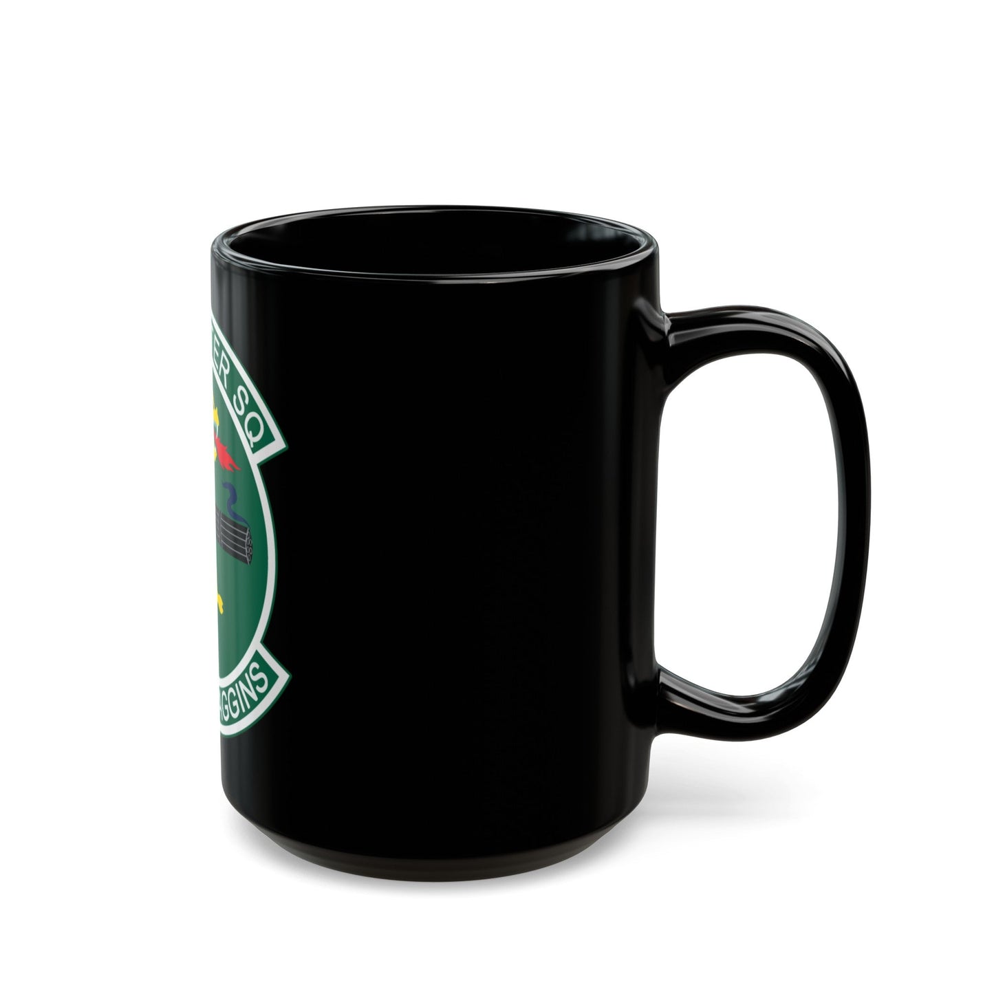 25th Fighters Sq (U.S. Air Force) Black Coffee Mug-The Sticker Space