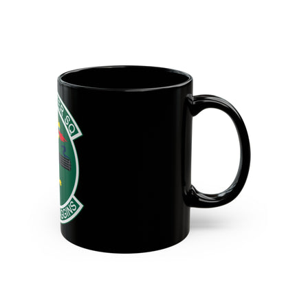 25th Fighters Sq (U.S. Air Force) Black Coffee Mug-The Sticker Space