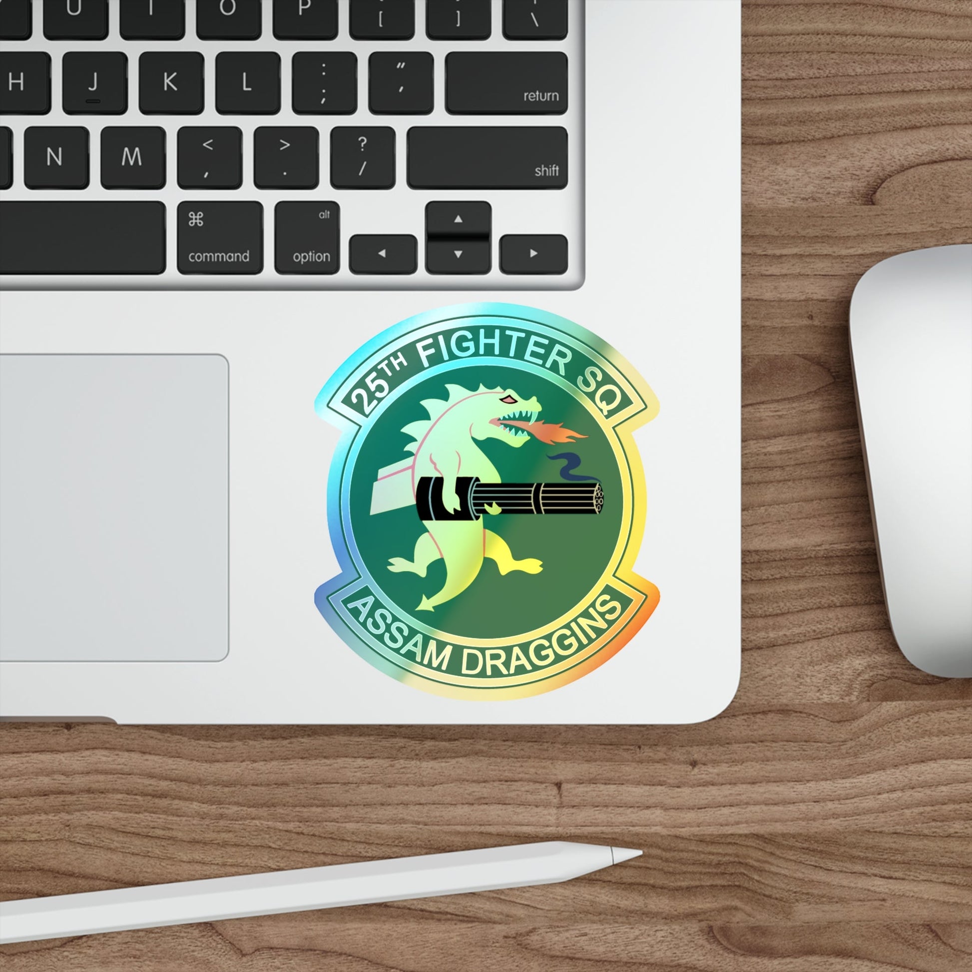 25th Fighters Sq (U.S. Air Force) Holographic STICKER Die-Cut Vinyl Decal-The Sticker Space