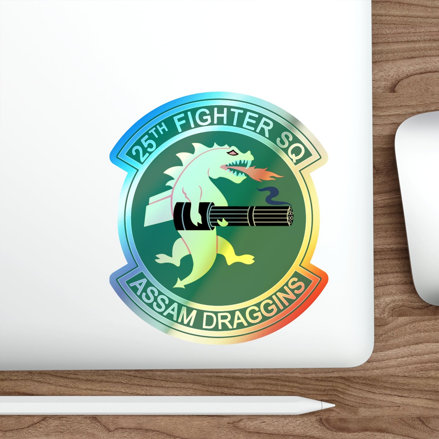 25th Fighters Sq (U.S. Air Force) Holographic STICKER Die-Cut Vinyl Decal-The Sticker Space