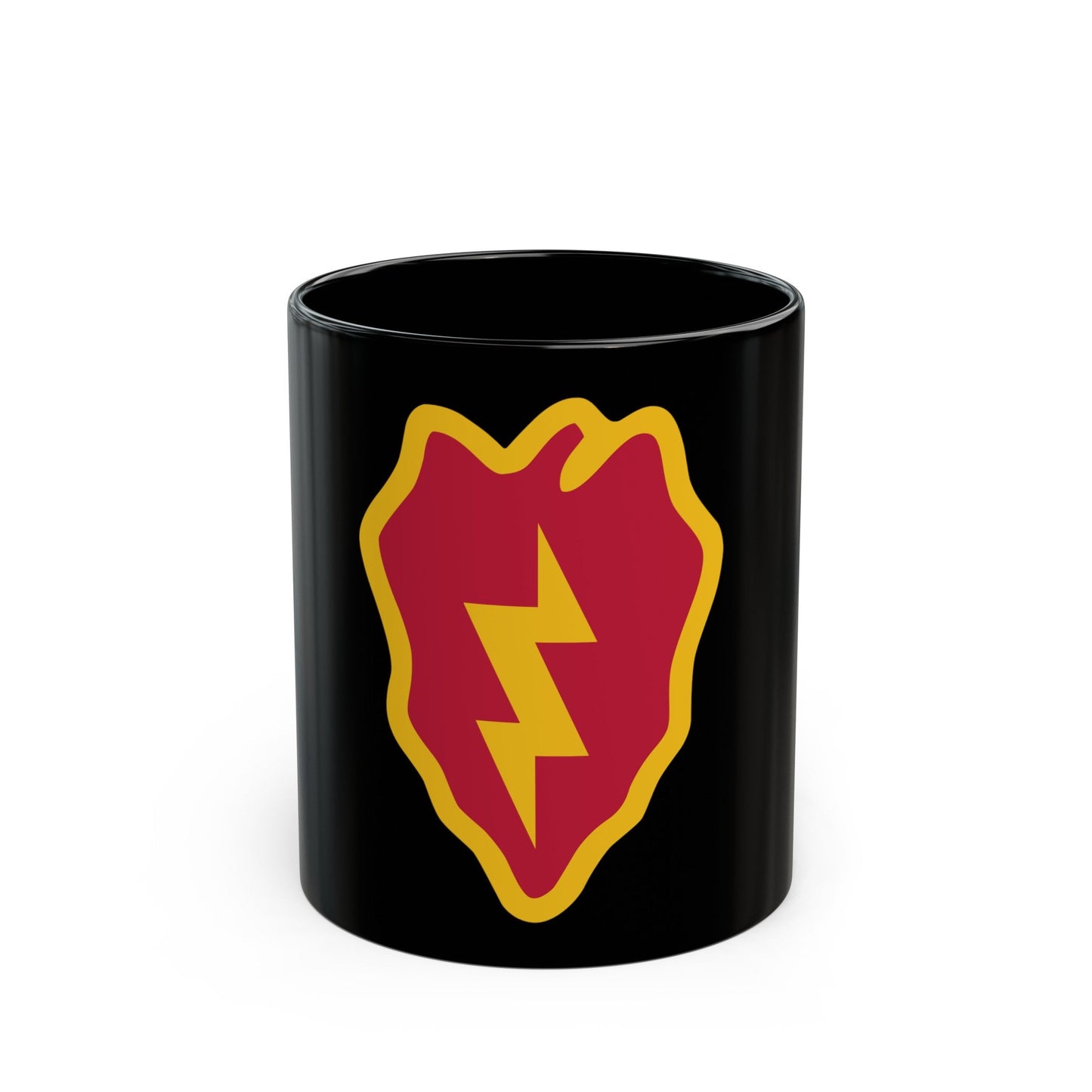 25th Infantry Division shoulder sleeve insignia (U.S. Army) Black Coffee Mug-11oz-The Sticker Space