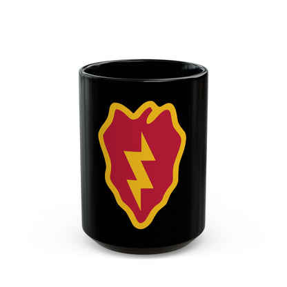 25th Infantry Division shoulder sleeve insignia (U.S. Army) Black Coffee Mug-15oz-The Sticker Space