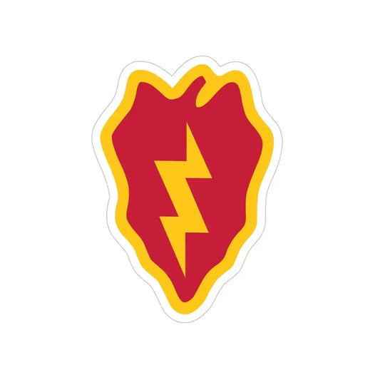 25th Infantry Division (U.S. Army) Transparent STICKER Die-Cut Vinyl Decal 6 Inch - The Sticker Space